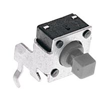 E-SWITCH TL1105JAF100Q Tactile Switch, SPST-NO, TL1105 Series, Side Actuated, Through Hole, Right Angle, Plunger for Cap