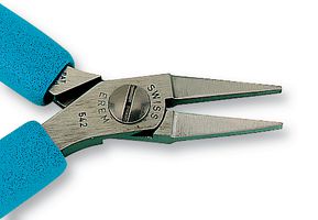 WELLER EREM 542 Pinza, Punta Plana, Mandíbula Blanda, Acero Alto Grado, Longitud 120mm