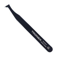 TRONEX 15AGW-E Tweezers, Corte, Seguro contra ESD, Estilo 15AGWM, Punta Angulada, 4.528" Longitud, Cuerpo de Acero