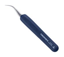 TRONEX 7-SA-DR Tweezers, Alta Precisión/Seguro Contra ESD, Estilo 7, Curva/Puntiaguda, 4.724", Anti-Magnéticas/SS