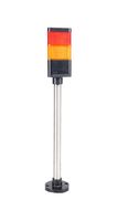MALLORY SONALERT JTC120-RY-CSL Luz Apilable, 2 Níveles, Rojo/Amarillo, 85dBA, 120 VCA, Continua, NEMA 12, Terminales Alambre, Poste