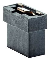 HARWIN M22-1900005. Jumper (Busbar), Open Top, Black, Jumper Socket\, Pin Headers, 2 Positions, 2 mm, M22 Series