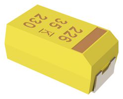 KEMET T491C106K035AH Capacitor de Tantalio de Montaje SMT, 10 µF, 35 V, 2312 [6032 Métrico], ± 10%, 1.6 ohm, C
