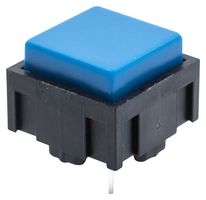 E-SWITCH 320.01E11BLU Tactile Switch, SPST-NO-DM, 320 Series, Top Actuated, Through Hole, Square Button, 120 gf