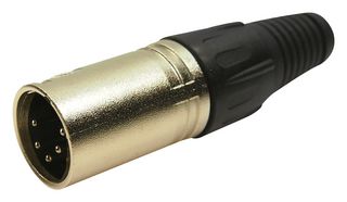 CLIFF ELECTRONIC COMPONENTS FC6160 XLR Connector, 5 Contacts, Plug, Cable Mount, Silver Plated Contacts, Metallised Plastic Body