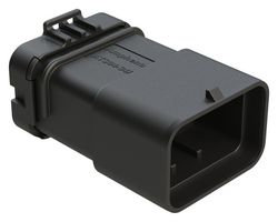 AMPHENOL SINE/TUCHEL ATS04-34PB1 Automotive Connector Housing, Black, ATS Series, Receptacle, 34 Positions