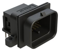 AMPHENOL SINE/TUCHEL ATS13-26PB-BM285-9 Automotive Connector, Double Latch, B Key, ATS Series, Right Angle Receptacle, 26 Contacts, PCB Pin