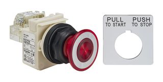 SQUARE D BY SCHNEIDER ELECTRIC 9001SKR9P1RH13 Switch Actuator, Schneider 30mm Pushbutton Switches