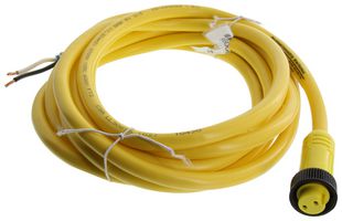 MOLEX 1300060096 Sensor Cable, 2Pos, Mini-Change Receptacle, Free End, 2 Positions, 3.66 m, 12 ft
