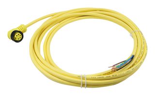 MOLEX 1300061353 Sensor Cable, 90° Mini-Change Receptacle, Free End, 5 Positions, 3.66 m, 12 ft