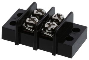 TE CONNECTIVITY - BUCHANAN 1546307-2 Panel Mount Barrier Terminal Block, 2 Row, 2 Positions, 22 AWG, 12 AWG, 9.5 mm, 20 A