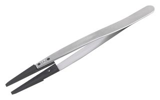 IDEAL-TEK 272CFR.SA.1 Tweezer, Propósito General, Recta, Plana, Cuadrada, Punta de Poliamida, 130mm Largo