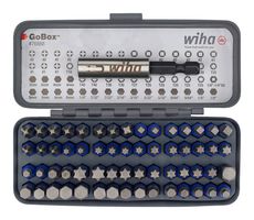 WIHA 76868 Punta de impacto Juego de 61 piezas: puntas Phillips/cuadradas/Torx/hexagonales (pulgadas/métricas)