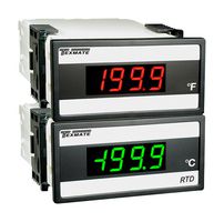 TEXMATE DX-35-RTD-C.1 Medidor de panel, 3-1/2 dígitos, 0.56" H, LED rojo, mide Pt100, -199 a 199°C, suministro 85 a 265VCA