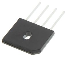 ONSEMI GBU4B Bridge Rectifier, Single Phase, 100 V, 4 A, SIP, 4 Pins, 1 V