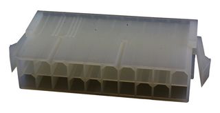MOLEX 39-01-2201 Carcasa de Conector, Natural, Serie Mini-Fit Jr. 5559, Macho, 20 Posiciones, 4.2 mm