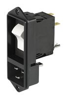 SCHURTER EF11.1089.0012.01 High Power Connector, IEC C20, EF11 Series, Plug, 250 VAC, 20 A, Flange Mount, Quick Connect