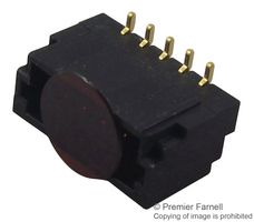 SAMTEC T1M-05-GF-S-RA-TR Cabezal de Pin, Cable-a-Tarjeta, 1 mm, 1 Líneas, 5 Contactos, Montaje Superficial, Ángulo Recto