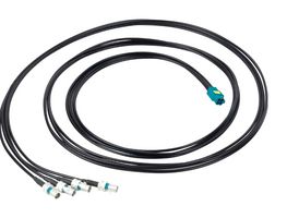 AMPHENOL RF 095-820-243M100 Cable RF / Coaxial ensamblado, 3.3 ft, 1 m, TFC 302 LL, Mini FAKRA Tipo A Hembra, 4 x Plugs FAKRA