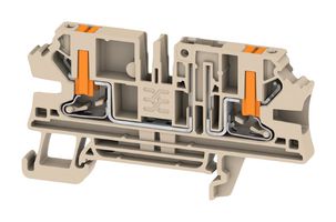 WEIDMULLER 2898760000 Bloque de Terminal c/Montaje en Riel DIN, Desconexión de Prueba, 2 Posiciones, 26 AWG, 10 AWG