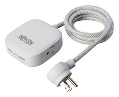 EATON TRIPP LITE PS26PD32WCAM Cable de Extensión, 2 Tomacorrientes, NEMA 5-15R, 15 A, 120 V, NEMA 5-15P, 6 ft