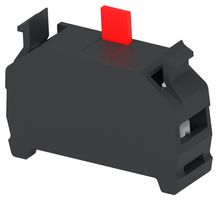 TE CONNECTIVITY - ALCOSWITCH CBE1NC Contact Block, IPE Series Push Button Switches, 1 Pole, SPST-NC, 10A, 230, Screw, CBE Series