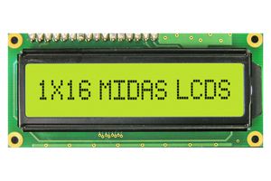 MIDAS DISPLAYS MC11606A6W2-SPR
