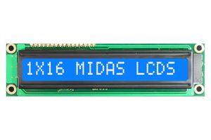 MIDAS DISPLAYS MC11608A6W1-BNMLW