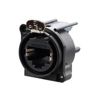 REAN RRE8F-A-000-0 Conector Modular, RJ45 Jack, 1 x 1 (Puerto), 8P8C, Cat 5e, Montaje en Panel PCB