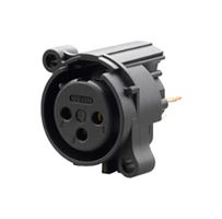 REAN RRX3F-AA-003-0 XLR Connector, Vertical, 3 Contacts, Receptacle, Panel PCB Mount, Gold Plated Contacts