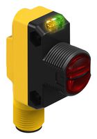 BANNER ENGINEERING QS18EN6CV15Q8 Sensor Fotoeléctrico, WORLD-BEAM QS18, Reflexivo Convergente, 16 mm, NPN, 10 a 30 Vcd, Conector