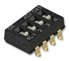 TE CONNECTIVITY - ALCOSWITCH 3-1825059-0 Interruptor DIP / SIP, 6 Circuitos, Deslizador Empotrado, Surface Mount, SPST, 24 V, 100 mA