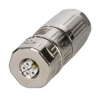 HARTING 21129992510 Conector para Sensor, M12, Female, 5 Contactos, Socket a Presión, Montaje en Cable Recto