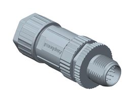 AMPHENOL LTW M12D-04BMMA-SL8001 Conector para Sensor, M Series, M12, Male, 4 Contactos, Soldable Macho, Montaje en Cable Recto
