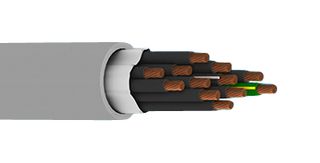 ALPHA WIRE 901612 SL005 Multiconductor Cable, Unshielded, 12 Conductor, 16 AWG, 1.32 mm², 100 ft, 30.48 m