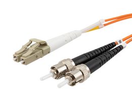 L-COM FCA-LCST-DPM2Z-02 Cable de Fibra Óptica, Multimodo, OM2, 2 Fibras, 50µm / 125µm, 6.6 ft