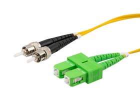 L-COM FCA-SATU-DPS2P-01 Cable de Fibra Óptica, Monomodo, OS2, 2 Fibras, 9µm / 125µm, 3.3 ft