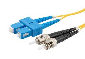 L-COM FCA-SCST-DPS1P-03 Cable de Fibra Óptica, Monomodo, OS1, 2 Fibras, 9µm / 125µm, 9.8 ft
