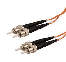 L-COM FCA-STST-DPM2P-03 Cable de Fibra Óptica, Multimodo, OM2, 2 Fibras, 50µm / 125µm, 9.8 ft