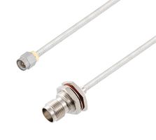 L-COM LCCA30425-FT1.5 Cable RF / Coaxial ensamblado, 1.5 ft, 457.2 mm, Adaptable a Mano 0.141, SMA Macho