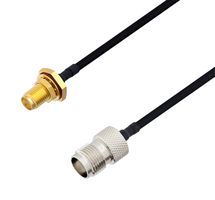 L-COM LCCA30502-FT4 Cable RF / Coaxial ensamblado, 4 ft, 1.2 m, Adaptable a Mano 0.141, SMA Jack Pasamuro, TNC Hembra