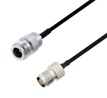 L-COM LCCA30520-FT4 RF / Coaxial Cable Assembly, 4 ft, 1.2 m, 0.141 Hand Formable, N Type Jack, TNC Jack, 50 ohm
