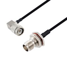 L-COM LCCA30528-FT6 Cable RF / Coaxial ensamblado, 6 ft, 1.8 m, Adaptable a Mano 0.141, BNC Mamparo Hembra