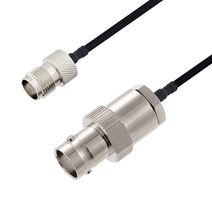 L-COM LCCA30529-FT6 Cable RF / Coaxial ensamblado, 6 ft, 1.8 m, Adaptable a Mano 0.141, Conector BNC, TNC Hembra