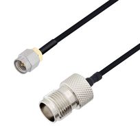 L-COM LCCA30622-FT5 Cable RF / Coaxial ensamblado, 5 ft, 1.5 m, Adaptable a Mano 0.085, SMA Macho, TNC Hembra, 50 ohm