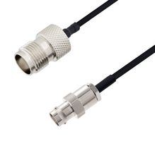 L-COM LCCA30661-FT1.5 Cable RF / Coaxial ensamblado, 1.5 ft, 457.2 mm, Adaptable a Mano 0.085, Conector BNC, TNC Hembra