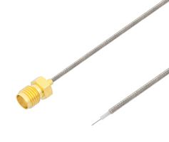 L-COM LCCA30707-9IN Cable RF / Coaxial ensamblado, 9 ", 228.6 mm, Adaptable a Mano 0.047", SMA hembra, Extremo Libre