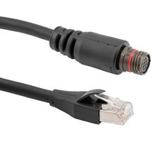 L-COM TRG829-MFZ-10F Sensor Cable, Mighty Mouse Receptacle, RJ45 Plug, 3.05 m, 10 ft, TRG829-MFZ Series