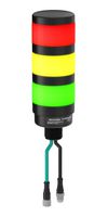 BANNER ENGINEERING TL70PE3Q2PE Torre de Luz,, 3 Niveles, Azul/Verde/Rojo, 2.76" Diá., Continuo, 30VCD, IP65, Serie TL70 Pro