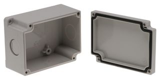 BUD INDUSTRIES PNB-30416-KO Plastic Enclosure, w /Knockouts, Multipurpose, ABS, 90.67 mm, 65.53 mm, 44.95 mm, IP67
